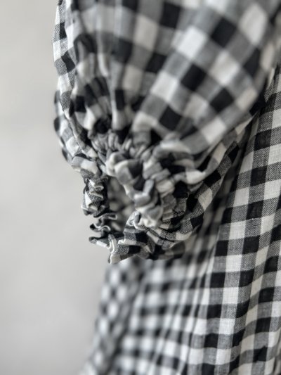 画像2: 【4/24(金)21時から販売】MIFUMIコラボ／sarahのワンピース・黒×ギンガム＆bag