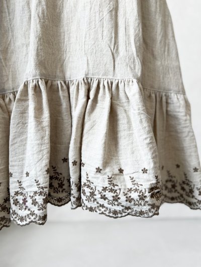 画像3: 【4/24(金)21時から販売】MIFUMIコラボ／sarahのワンピース・リースカーキ刺繍＆bag