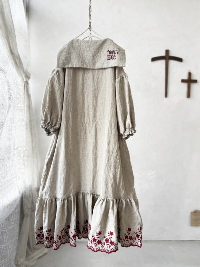 画像7: 【4/24(金)21時から販売】MIFUMIコラボ／sarahのワンピース・赤花刺繍＆bag