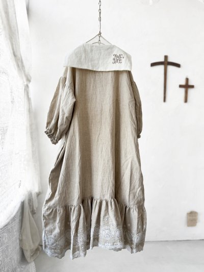 画像7: 【4/24(金)21時から販売】MIFUMIコラボ／sarahのワンピース・オフ×サークル白刺繍＆bag