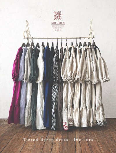 画像10: 【4/24(金)21時から販売】MIFUMIコラボ／sarahのワンピース・黒＆bag