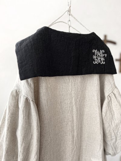 画像7: 【4/24(金)21時から販売】MIFUMIコラボ／sarahのワンピース・黒花リース刺繍＆bag