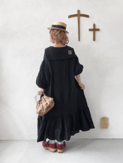 画像12: 【4/24(金)21時から販売】MIFUMIコラボ／sarahのワンピース・黒＆bag