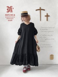 【4/24(金)21時から販売】MIFUMIコラボ／sarahのワンピース・黒＆bag