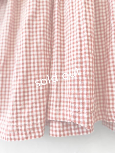 画像6: Avenue／ギャザーワンピース・赤ギンガム