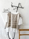 画像1: Libera&Capricciosa／後ろ開きワイドベスト・生成り (1)