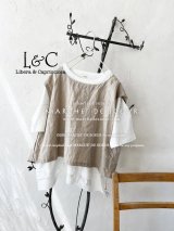 Libera&Capricciosa／後ろ開きワイドベスト・生成り