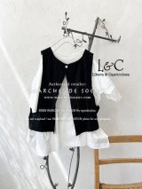 Libera&Capricciosa／後ろ開きベスト・黒