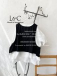 画像2: Libera&Capricciosa／後ろ開きベスト・黒 (2)
