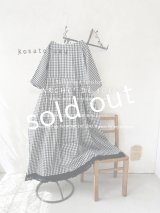 kosatofuku／裾レースのワンピース・ギンガム
