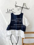 画像2: Libera&Capricciosa／後ろ開きベスト・デニム (2)