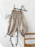 画像1: Libera&Capricciosa／裾ドロストハーフパンツ・生成り (1)