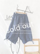Libera&Capricciosa／裾ドロストハーフパンツ・デニム