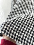 画像5: kosatofuku／小さなフリルカラーのブラウス・ギンガム (5)