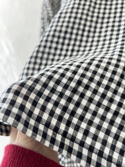 画像5: kosatofuku／小さなフリルカラーのブラウス・ギンガム