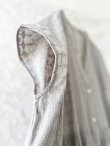 画像4: tegami/刺繍レースフレンチスリーブワンピース・グレージュ (4)
