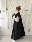 画像11: tegami/刺繍レースフレンチスリーブワンピース・グレージュ (11)