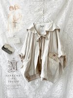 画像1: MARCHE' DE SOEUR／セーラ襟のタッセルちびカーディガン・ミルク (1)