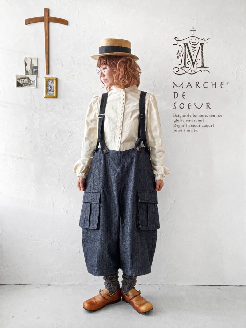 画像3: MARCHE' DE SOEUR／ハックルベリーパンツ・デニム (3)