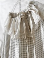 画像7: MARCHE' DE SOEUR／大きなラッフル襟のチュニック・ワッフルベージュ×生成り (7)
