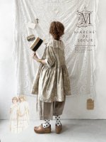 画像2: MARCHE' DE SOEUR／大きなラッフル襟のチュニック・ベージュローズ×生成り (2)