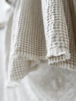 画像10: MARCHE' DE SOEUR／大きなラッフル襟のチュニック・ワッフルベージュ×生成り (10)