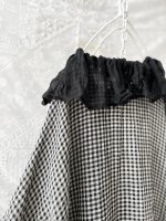 画像11: MARCHE' DE SOEUR／大きなラッフル襟のチュニック・ワッフルブラック×黒 (11)