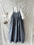 画像9: ubasoku/裾レースキャミワンピース・ネイビーシャンブレー (9)