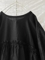 画像10: ubasoku/ピンタック2wayコクーンワンピース・黒 (10)