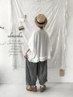 画像8: ubasoku/裾ピンタックパンツ・ブラックシャンブレー (8)