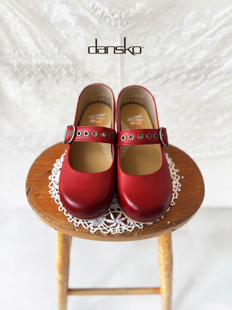 画像1: dansko／XP 2.0メアリージェーン・Red (1)