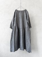 画像10: closet meii／ストライプリネンワンピース・ネイビー (10)