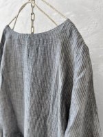 画像11: closet meii／ストライプリネンワンピース・ネイビー (11)