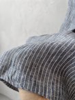 画像9: closet meii／ストライプリネンワンピース・ネイビー (9)