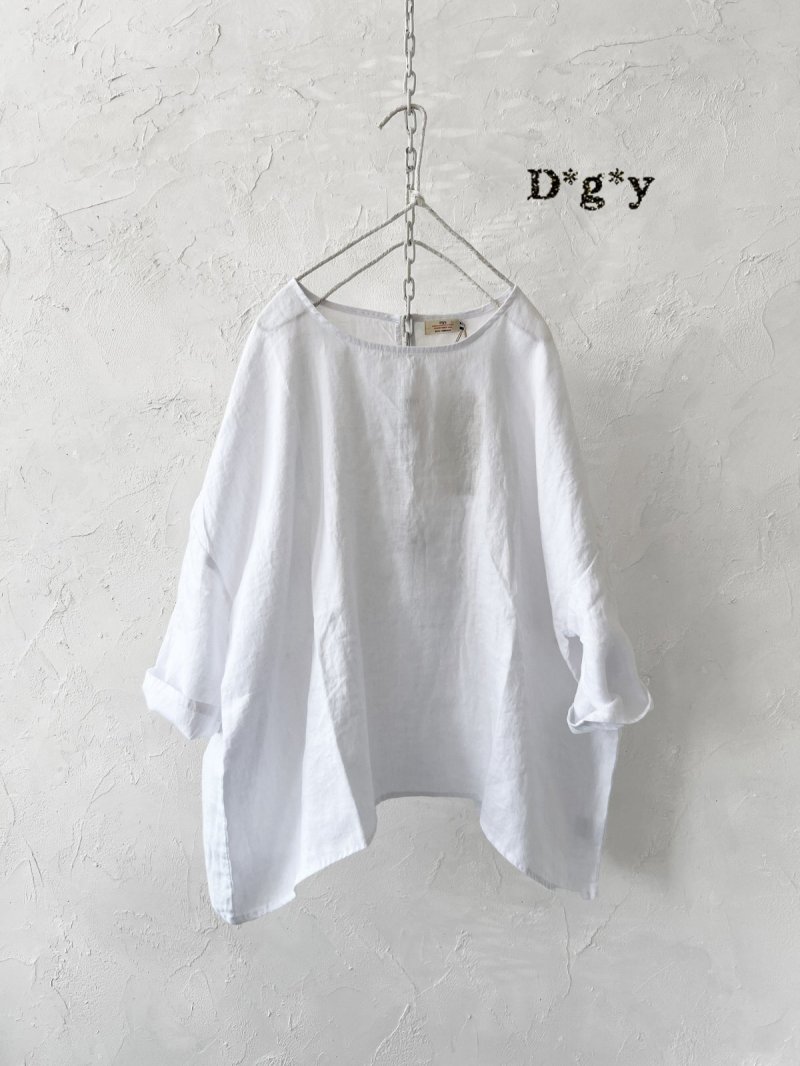 画像4: Dgy／リネンワイドプルオーバー・オフ (4)