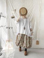 画像2: Dgy／リネンワイドプルオーバー・ローズピンク (2)