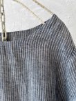 画像6: closet meii／ストライプリネンワンピース・ネイビー (6)