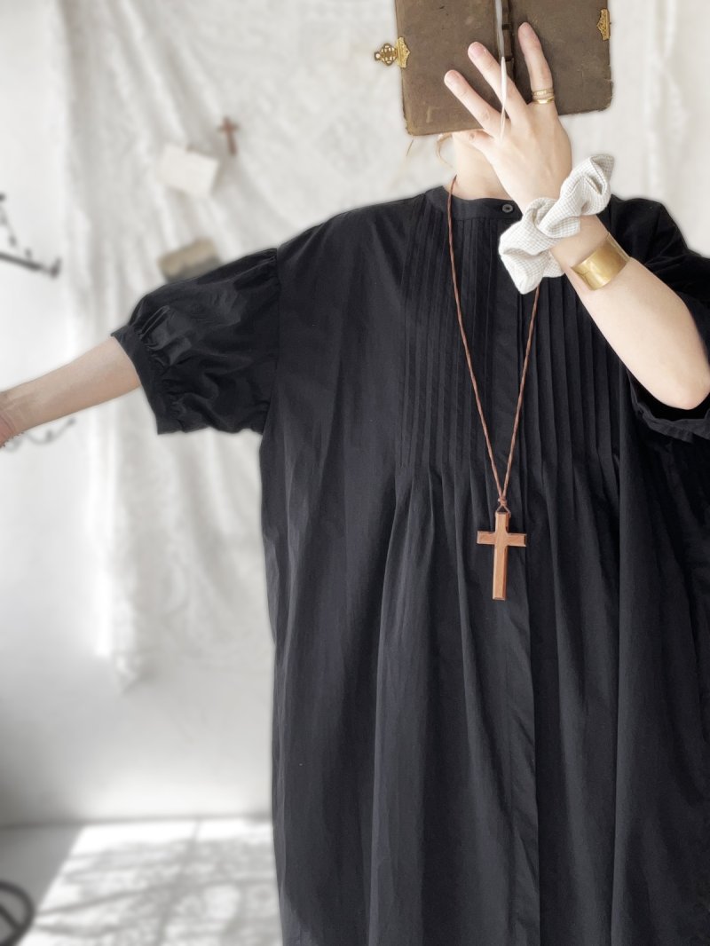 画像10: closet meii／ショートパフスリーブチュニック・オフ (10)