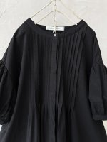 画像7: closet meii／ショートパフスリーブチュニック・ブラック (7)