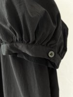 画像6: closet meii／ショートパフスリーブチュニック・ブラック (6)