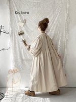 画像7: Re:born／2wayパフスリーブワンピース・ブラック (7)