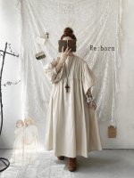 画像9: Re:born／2wayパフスリーブワンピース・ブラック (9)