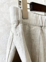 画像6: Re:born／リネンタックテーパードパンツ・ナチュラル (6)