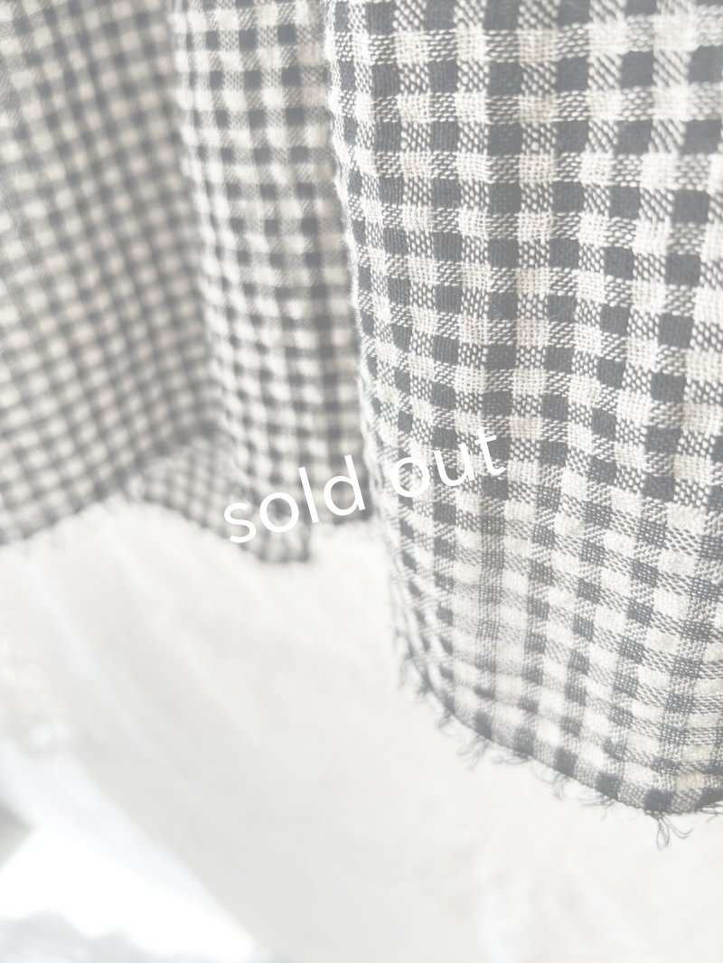 画像6: MARCHE' DE SOEUR／ギャザープルオーバー・ワッフルブラック (6)