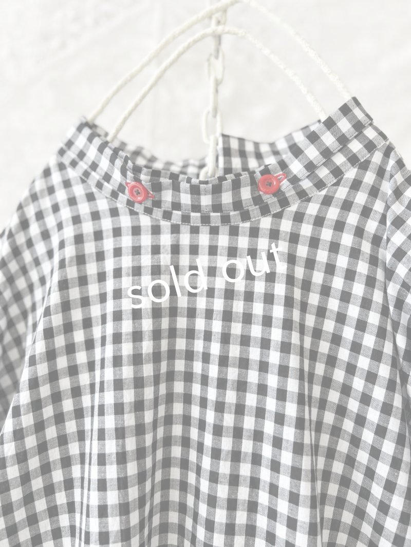 画像6: Reliure／Pleated blouse・gingham (6)