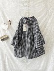 画像9: Reliure／Pleated blouse・gingham (9)