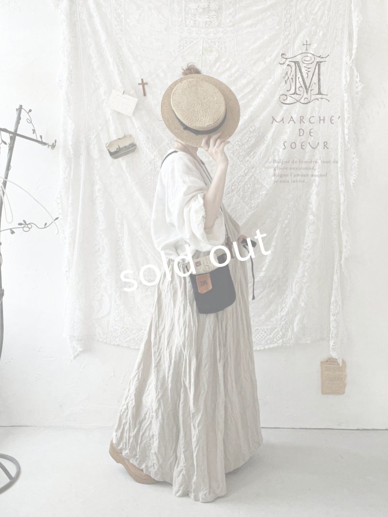 画像5: MARCHE' DE SOEUR／種蒔のエプロン・生成り (5)