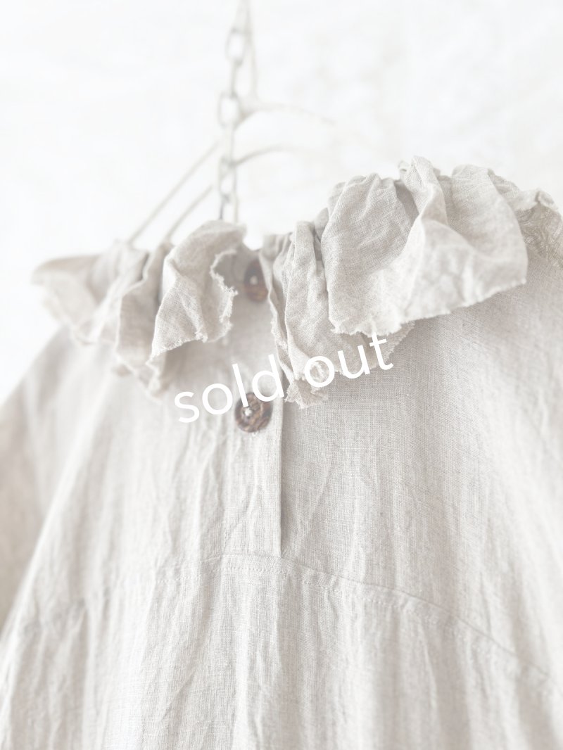 画像10: MARCHE' DE SOEUR／フローフリルワンピース・生成り (10)