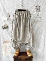 画像2: MARCHE' DE SOEUR／タブリエパンツ・生成り (2)
