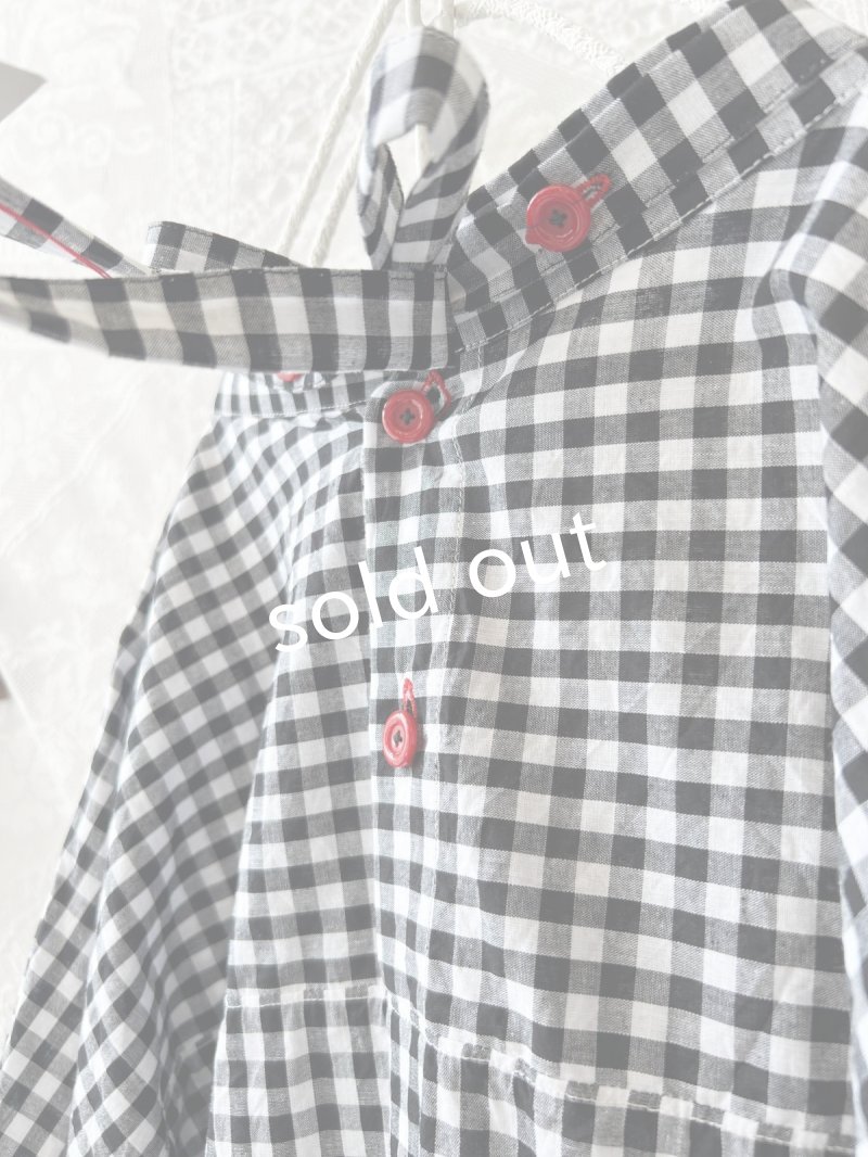 画像10: Reliure／Pleated blouse・gingham (10)